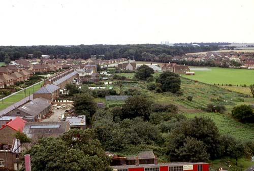 Park Lane from Church Spire 1968